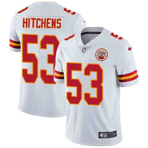 Nike Men & Women & Youth Chiefs 53 Anthony Hitchens White NFL Vapor Untouchable Limited Jersey,We sell and wholesale Nike Men & Women & Youth Chiefs 53 Anthony Hitchens White NFL Vapor Untouchable Limited Jersey on line form chian!